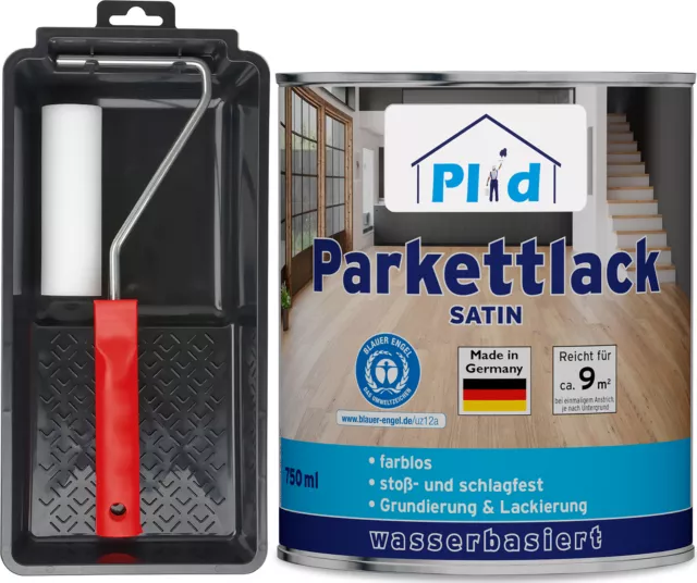 Barca de parquet premium sello de parquet barniz transparente juego incoloro - seda brillante