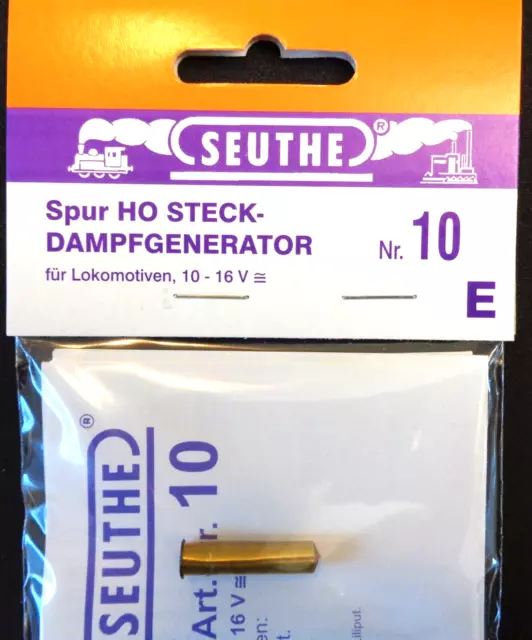 Seuthe 10E Steck-Dampfgenerator H0 10-16V f. Märklin, Fleischmann, Roco, Liliput