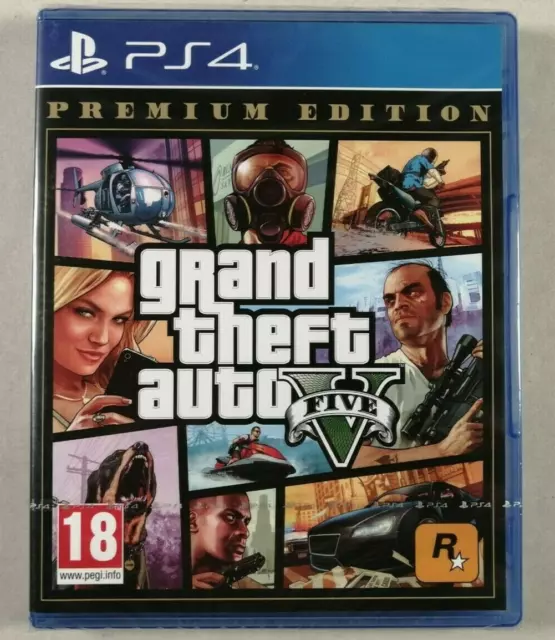 GTA 5 PS4 Grand Theft Auto V PLAYSTATION 4 PS5-PREMIUM EDITION-NEW