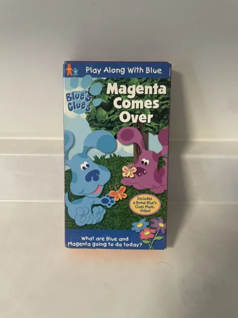 BLUES CLUES - Magenta Comes Over (VHS, 2000) Nickelodeon JR. Tested And ...