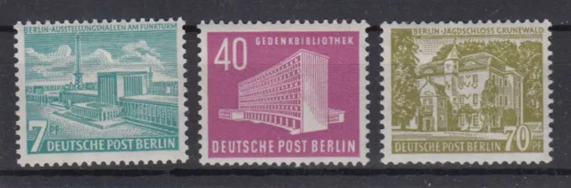 Berlin 121-123 Berliner Bauten 7 Pf, 40 Pf, 70 Pf postfrisch