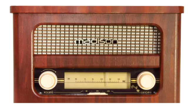 MADISON  MAD-RETRORADIO NOSTALGIERADIO Bluetooth UKW TUNER 2 x 10 Watt Radio 2