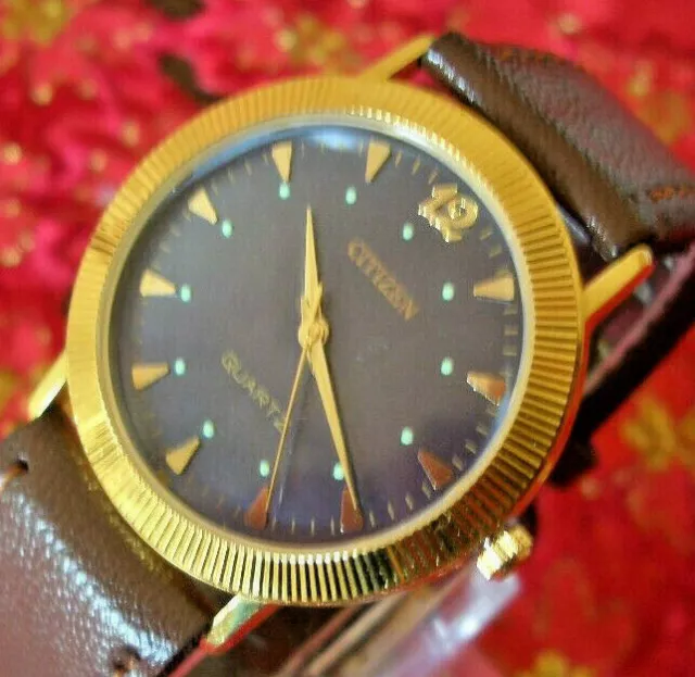 Bellissimo Orologio  Citizen  Placca Oro  - Movimento Al Quarzo - Nuovissimo !!!