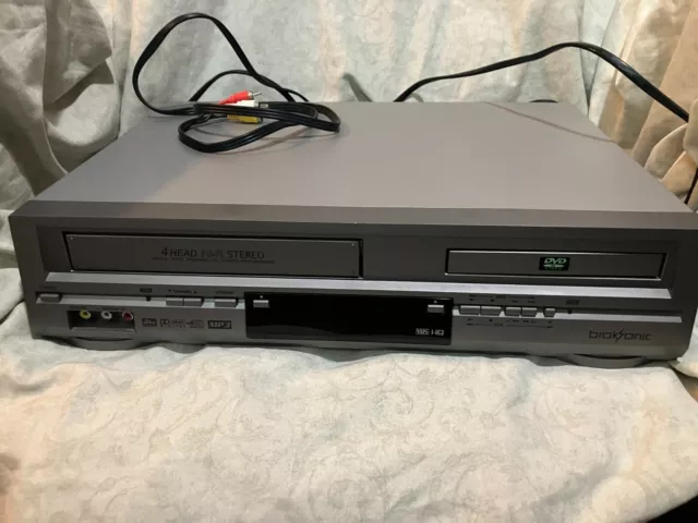 Broksonic Vhs Dvd Player Combo 4 Head Hi Fi Dvcr-810 Tested