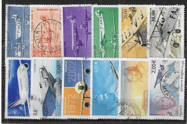 Lot de plus de 2000 timbres oblitérés sur fragment - Collection