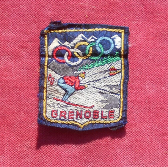 Patch Tissu Brodé Grenoble Université Club - Vintage - Occasion