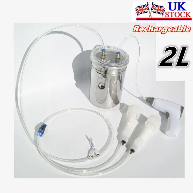 Portable Manual Goat & Sheep Milking Machine with Vacuum Pump, 2L Double - Head Tube & Milk Liners, Cattle and Sheep Milker, Handheld for Home Use (Single Sided Portable Manual Goat & Sheep Milking Machine with Vacuum Pump, 2L Double - Head Tube & Milk Liners, Cattle and Sheep Milker, Handheld for Home Use (Single Sided
