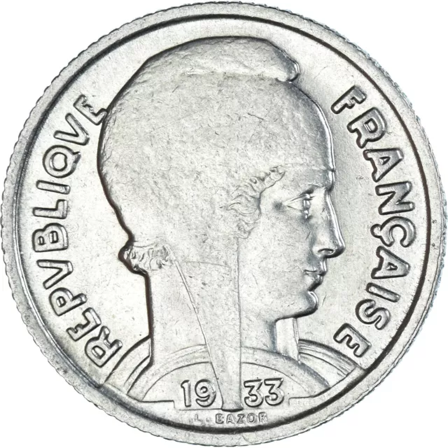 [#223131] Monnaie, France, Bazor, 5 Francs, 1933, Paris, TTB+, Nickel, Gadoury:7