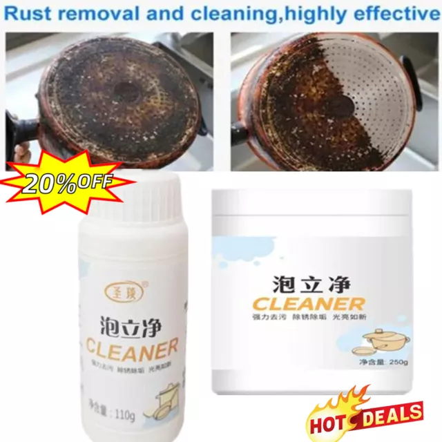 All-Purpose Foam Rust Remover Kitchen Cleaning Powder , Kitchen Instant Cleaning