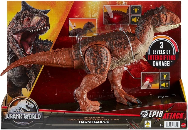 Jurassic World Dinosaurio de Juguete Rebirth Villano con Sonido para