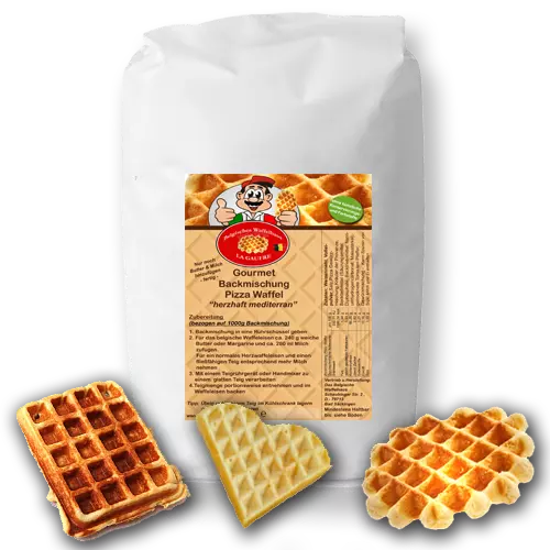 Gourmet Backmischung Pizza-Waffel 1kg