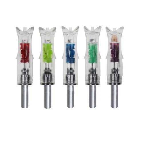 6PCS Crossbow LED Lighted Nocks ID7.6mm Bowstring activited Crossbow Bolts Nock