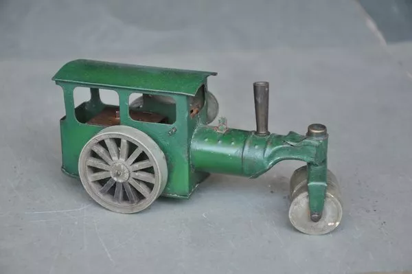 Vintage Minic Toys Litho Tin Road Roller Wind Up Toy , England 3