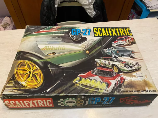 Rarissima pista elettrica Scalextric GP-27 Lancia Stratos anni 70 da collezione