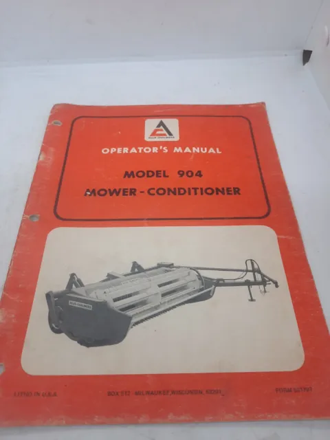 Allis-Chalmers Model 904 Mower-Conditioner Operator's Manual