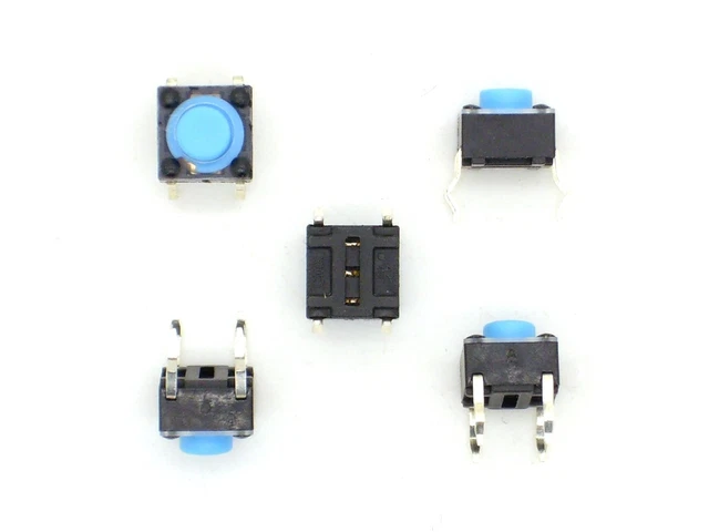 5X MIKRO-EINGABETASTER,12V/50MA, 6X3,5X4,9MM (Ein-T ...
