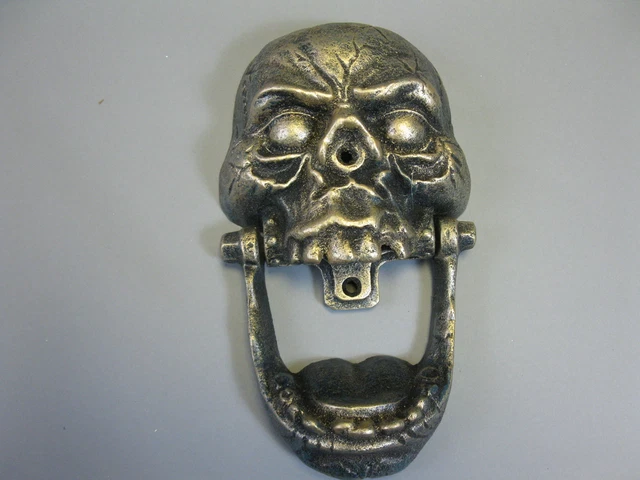 Aldaba de Puerta Calavera Cráneo Hierro Fundido 25CM 2KG Gótica