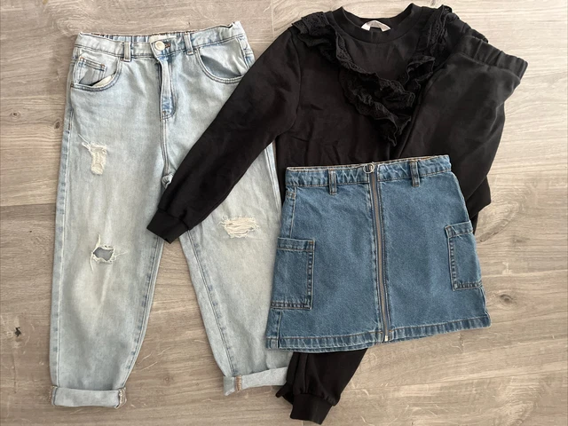 Gonna jeans ragazza età 7-8 pacchetto Zara H&M