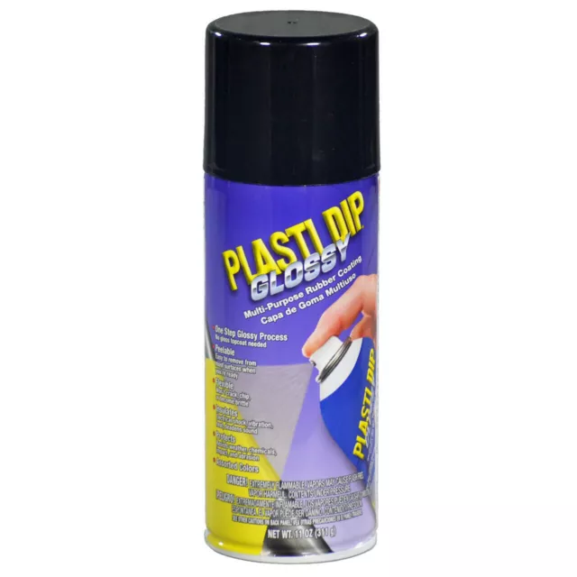 6 X PlastiDip - Plasti Dip / Aérosol Noir Brillant 311 gr - Peinture Caoutchouc