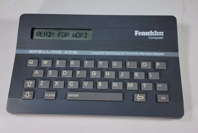 Vintage Franklin Computer Spelling Ace SA-98 English Spell Checker Works