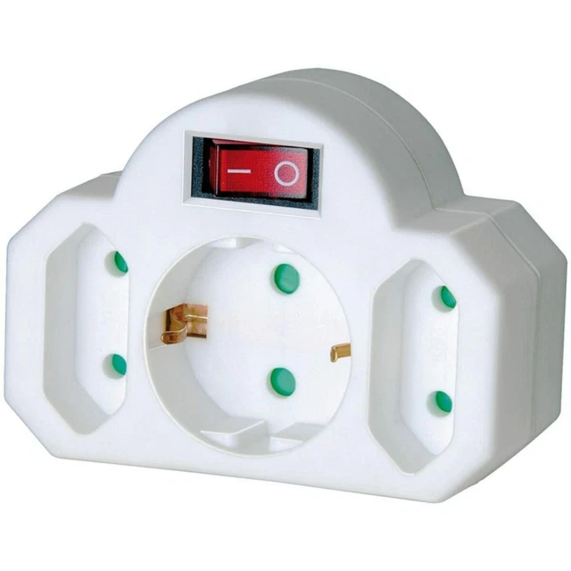Rallonge 3 prises Schuko avec interrupteur Brennenstuhl [Reconditionné A+]