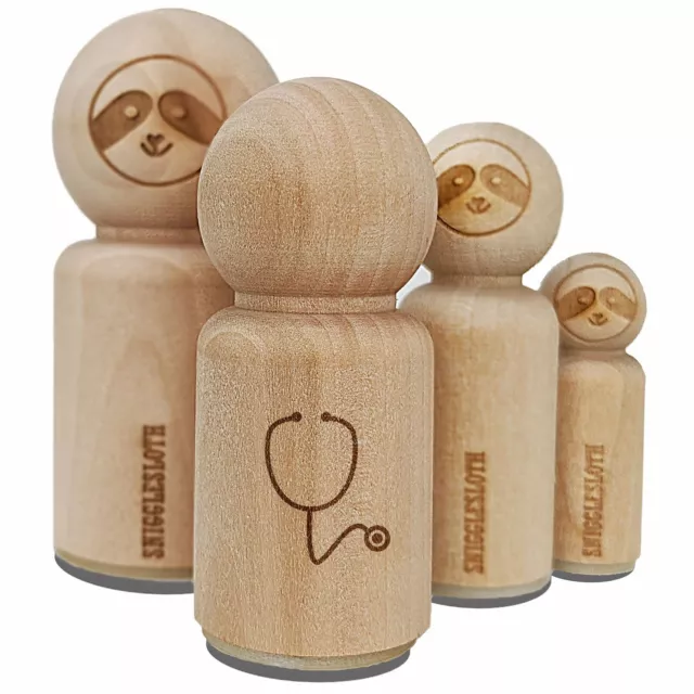 Stethoscope Medical Doctor Nurse Rubber Stamp for Stamping Crafting Planners