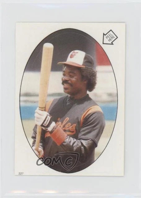 1986 O-Pee-Chee Album Stickers Eddie Murray #227 HOF