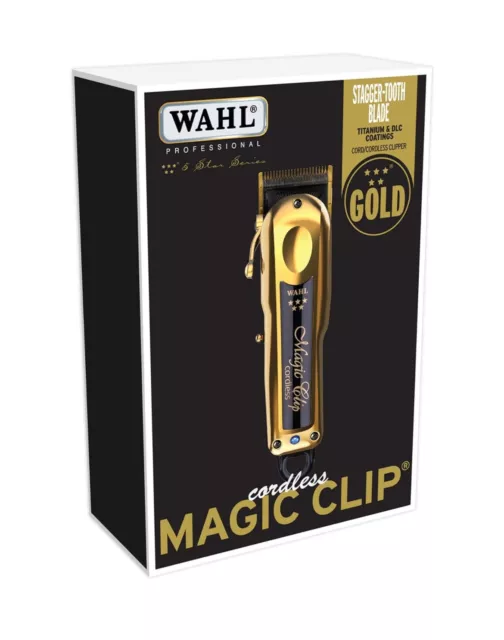 WAHL Magic Clip Gold Cordless Professionelle Netz haarschneidemaschine 2