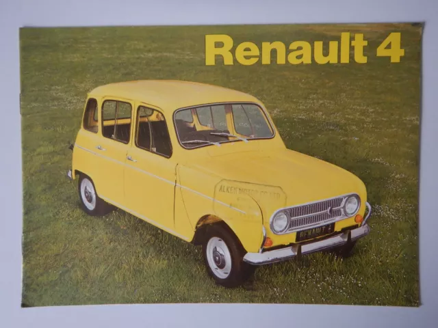 RENAULT 4 orig 1973 UK Mkt Sales Brochure
