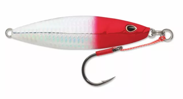 Williamson Lures Koika Jig 200 - Silver Red Head - 7 oz 5" Metal Jigging Lure