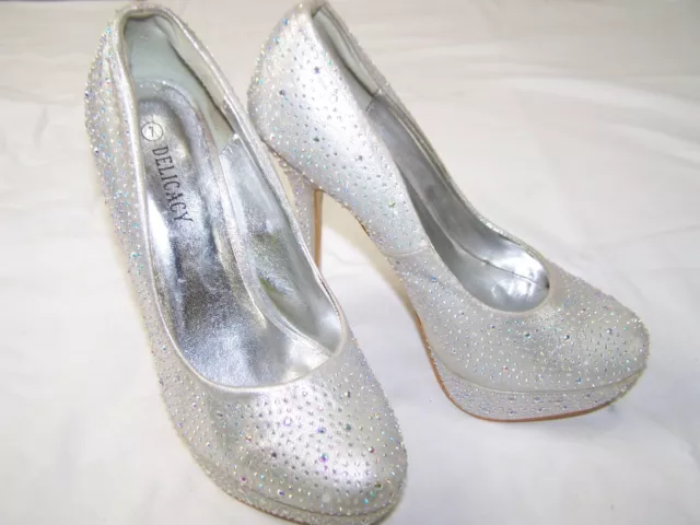 Delicacy silver heels clearance