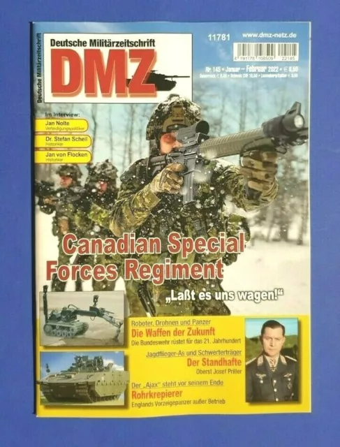 DMZ deutsche Militärzeitschrift Nr.145 Januar/Februar  2022 NEU + ungelesen