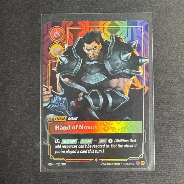 RIFTBOUND TCG LEAGUE Of Legends Origins Legend Darius Hand of Noxus 253 ...