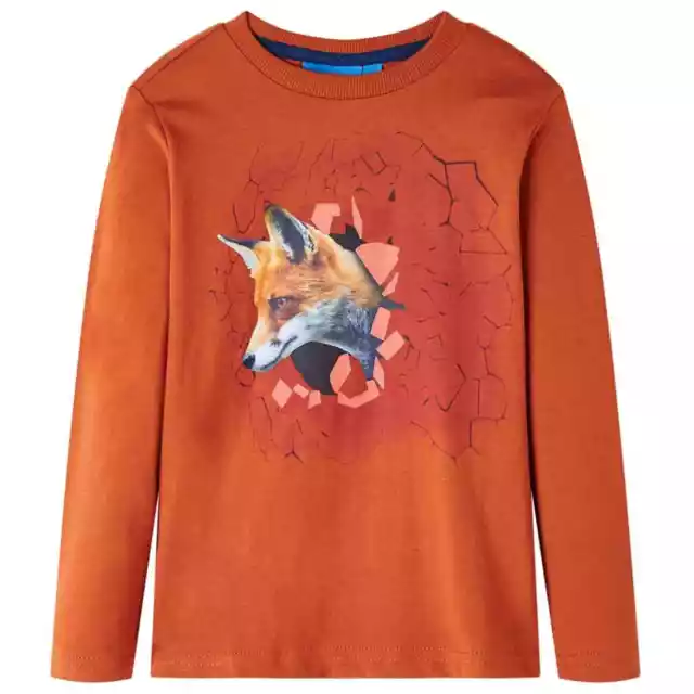 T-shirt enfants � manches longues rouille clair 116