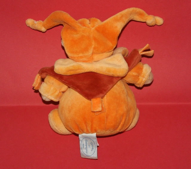 Doudou Et Compagnie Doudou Ours Boule Orange Jaune Rouille Etat Neuf 2