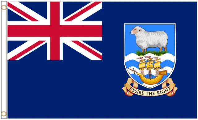 Cortina ataúd bandera de las Islas Malvinas - envío rápido