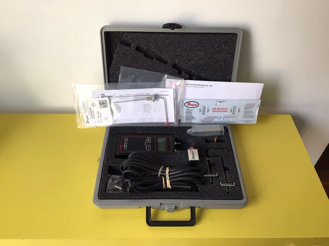 Dwyer 475-0-Fm-Av Air Velocity Manometer Kit,Digital,10.00 In W.C.