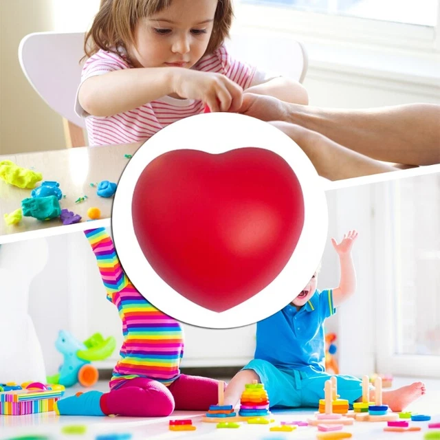 Spugna sensoriale per giocattolo sfiato a forma di cuore ottimo per autistico K