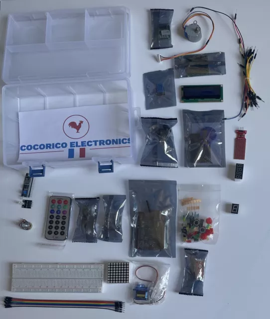 Pack Arduino Uno DEBUTANT Complet (ARDUINO INCLUSE + 46 ACCESSOIRES) 2