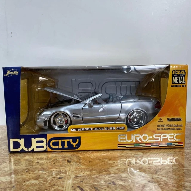 JADATOYS DUB CITY 1/24 Benz SL65 AMG Diecast Model Lowrider Custom