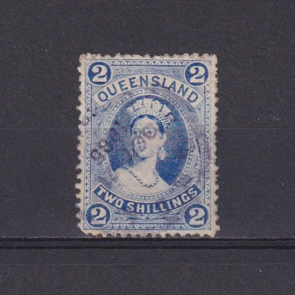 QUEENSLAND AUSTRALIA 1882, SG# 152, CV £65, 2s bright blue, Used