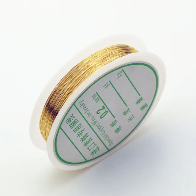 1Roll Brass Copper Beading Wire Line DIY Jewelry Bracelet Craft Making Supplies