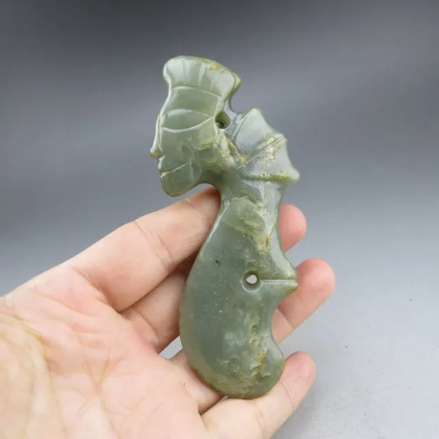 China, liaoning, jade,hongshan culture,hetian jade,Apollo,Choi，pendant P226