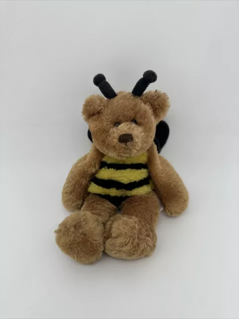 Russ Brand Harvest Moon Plush Stuffed Bear Honey Bee with Velvet Wings….A13