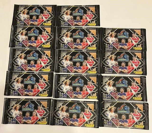 LOT 14 paquets neufs cartes Ligue 1 FRANCE PANINI FC Football Cards 2022-2023