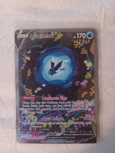 Pokémon TCG Lumineon V Crown Zenith: Galarian Gallery GG39/GG70 Holo Ultra Rare