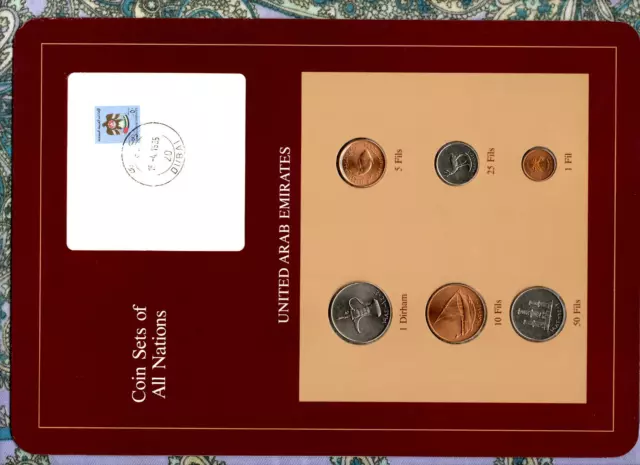Coin Sets of All Nations UAE United Arab Emirates UNC 1973-1984
