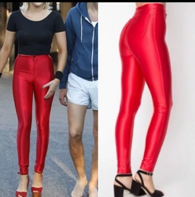 American Apparel Disco Pants Red S