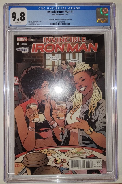 Invincible Iron Man 1 (2017) CGC 9.8!! AMALGAM COMICS VARIANT!! RIRI !!  SCARCE!