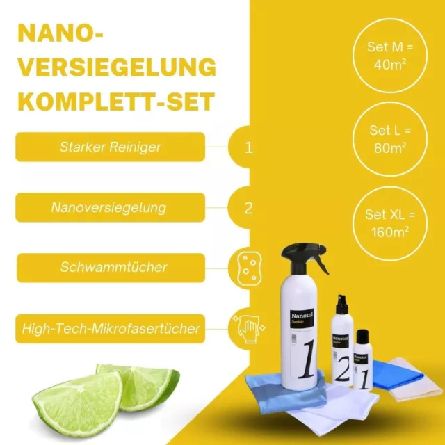 Nanotol Nanoversiegelung Set Badezimmer - Kalkabweiser für Dusche und Badkeramik 3
